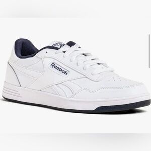 Reebok Men's White and Navy Classic Sneakers / size 12